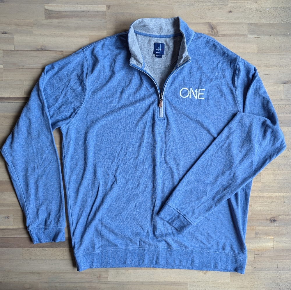johnnie-O Sully 1/4 Zip Pullover-Laguna Blue‎